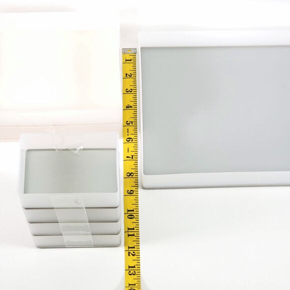 7 Pieces Storage Tray Organizer Set From Target Gray Plastic Brand New - Picture 10 of 11